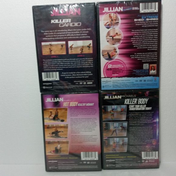 JILLIAN MICHAELS 4 DVDs SEALED Exercise & Fitness - Picture 3 of 7